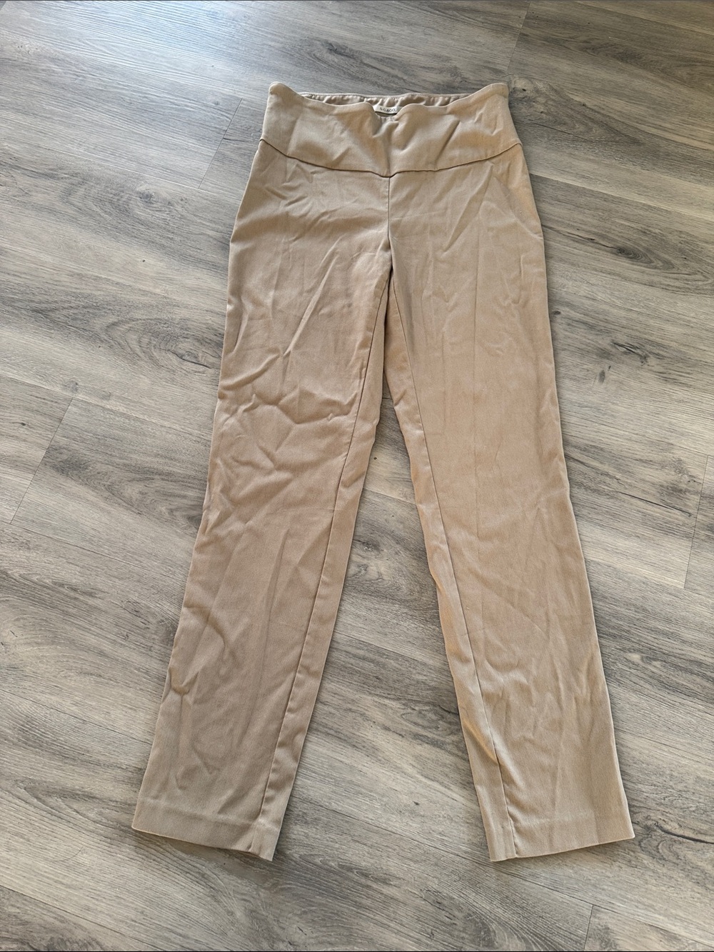 SC&CO Women’s Tan Pull-On Straight-Leg Pants size small